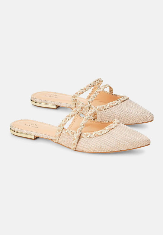 Mangará Amburana Women's Mules Beige - Sustainable-3