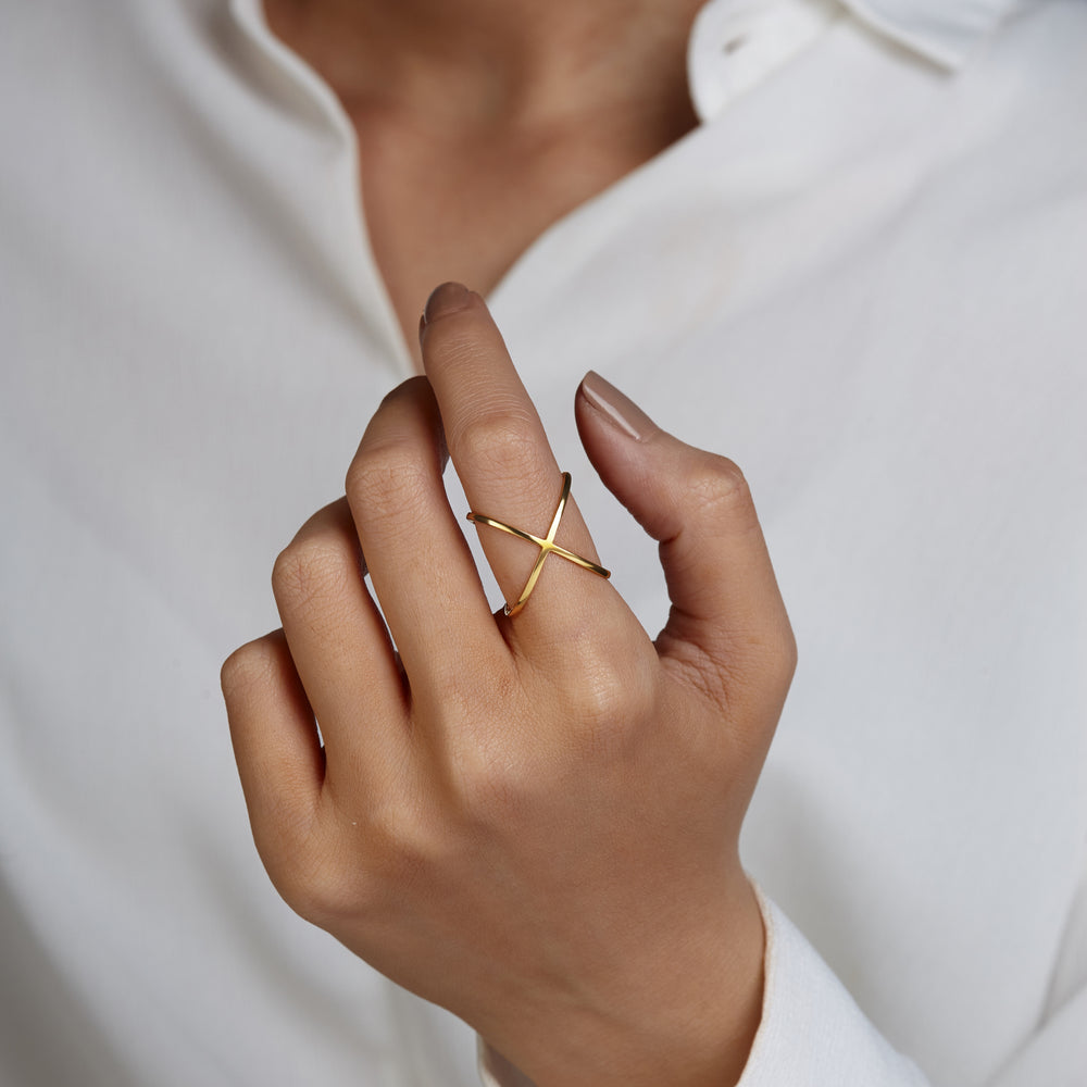 Criss Cross Ring X Cross Ring Minimal Ring