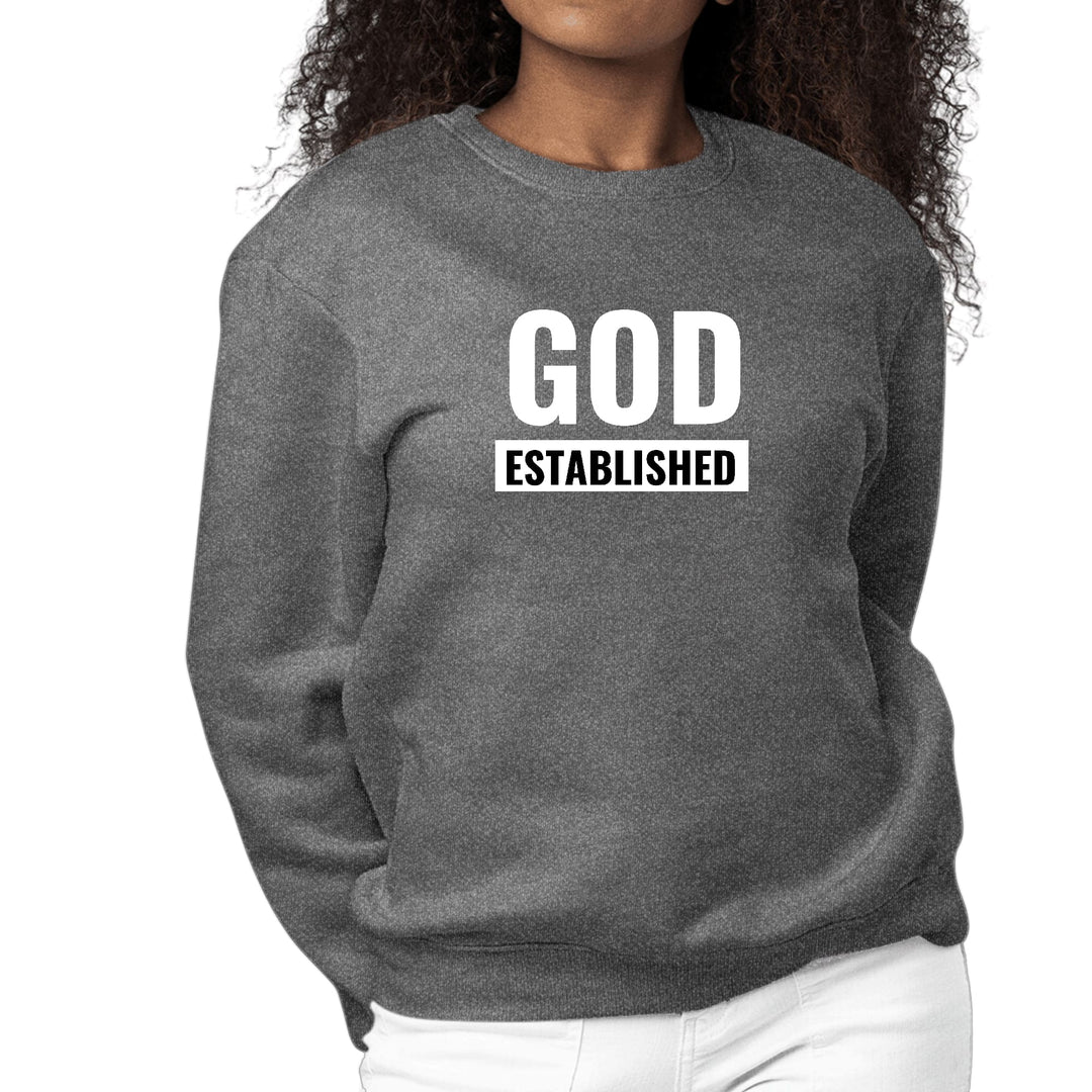 Womens Graphic Sweatshirt God Established-6