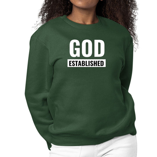 Womens Graphic Sweatshirt God Established-4