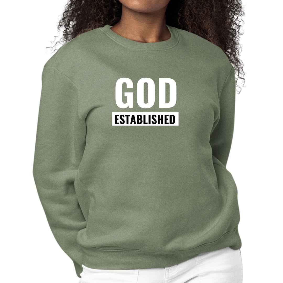 Womens Graphic Sweatshirt God Established-7